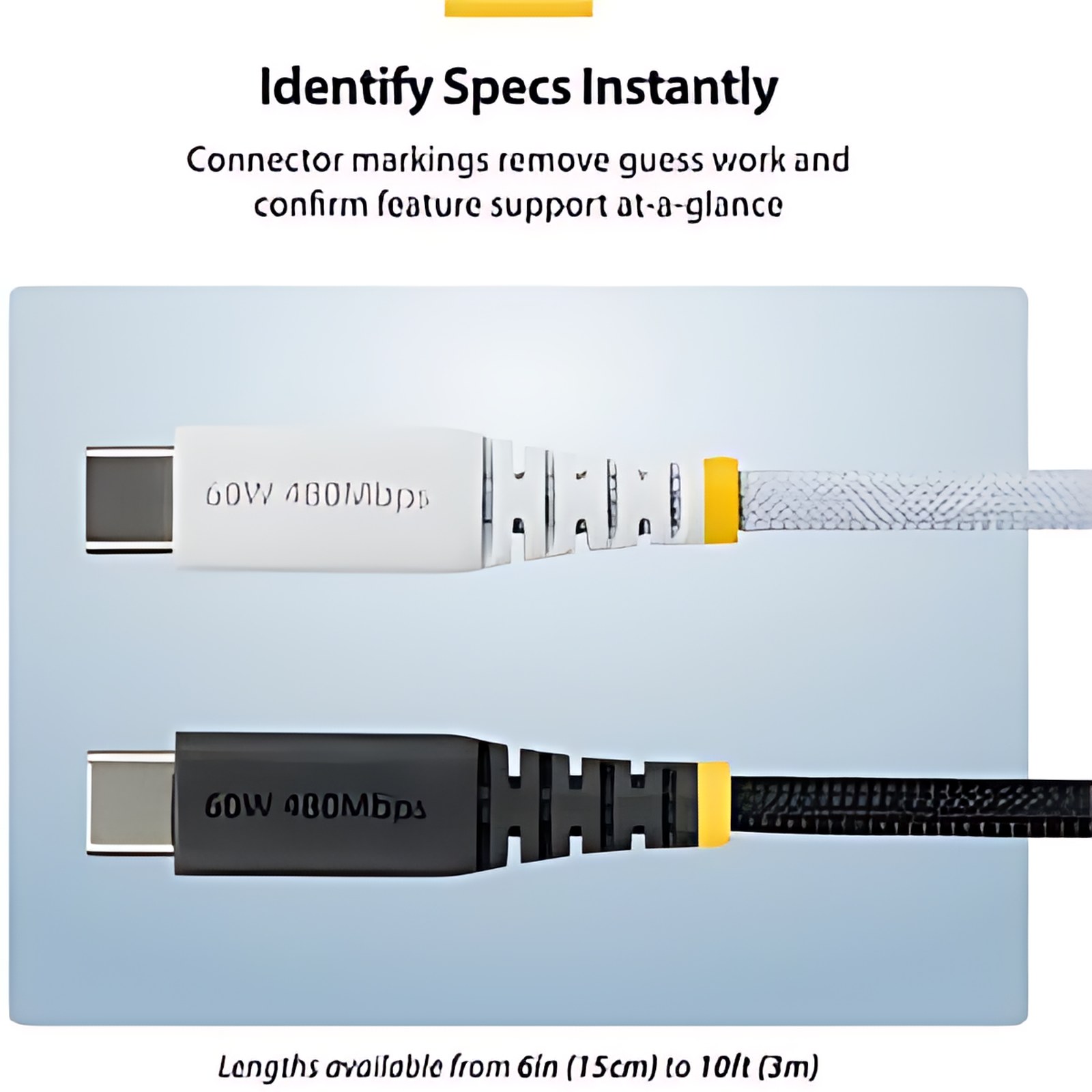 Startech.com Cable De Carga Usb-C De 2m – Cable Cargador Usb Tipo C Para Laptop – Trenzado De Nailon Tpe – Usb 2.0 – Pd 60w 3a – Blanco – Cable For Portátil, Hub, Dispositivo Móvil, Dispositivo Usb, Cargador De Pared, Cargador De Automóvil, Cargador Portátil, Tableta, Smartphone, Computador, Estación De Trabajo Portátil – 480mbit/S – Níquel Conector Chapado – 23/28 Awg – Blanco