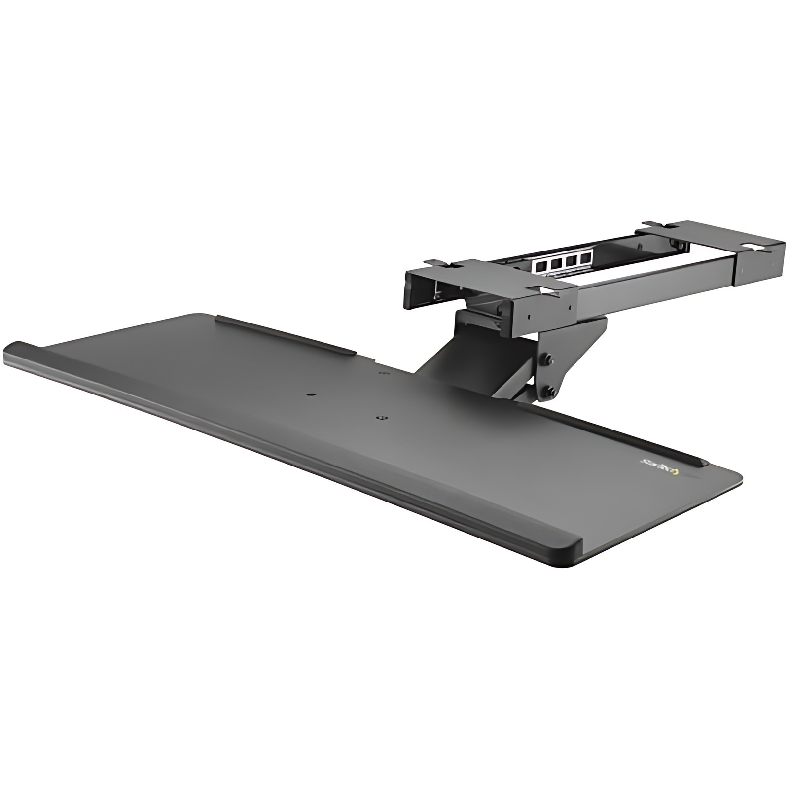StarTech.com Charola Ajustable para Soporte de Teclado - de Instalación Bajo el Escritorio - de 67cm de Ancho - 215.9mm Altura x 782.3mm Ancho - Negro - Acero, Plástico - 1 Solamente