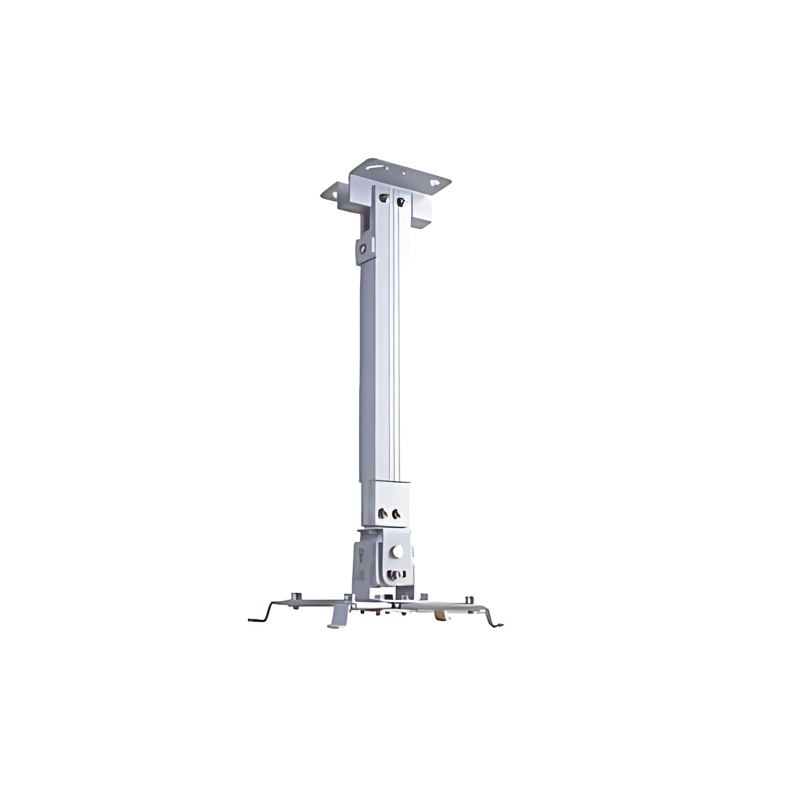 Brobotix  Soporte Universal Para Proyector, Expandible De 70 A 120 Cm, Soporta Hasta 10 Kg, Montaje En Techo O Pared, Color Blanco. Inclinación De -15° A 15°, Giro -8° A 8°, Fácil Instalación. Soporte Para Proyector Con Montaje En Techo O Pared, Fijación En Techo Y Pared Para Proyector. Acer®, Benq Dlp®, Epson®, Infocus®, Sharp®, Viewsonic®, Resolución, Lúmenes, Powerlite®,