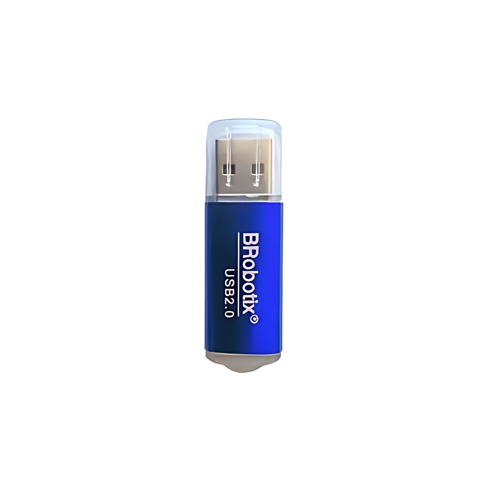 BROBOTIX LECTOR DE TARJETA MICROSD USB V2.0 METALICO COLOR AZUL - Memoria Flash Versión 2.0
