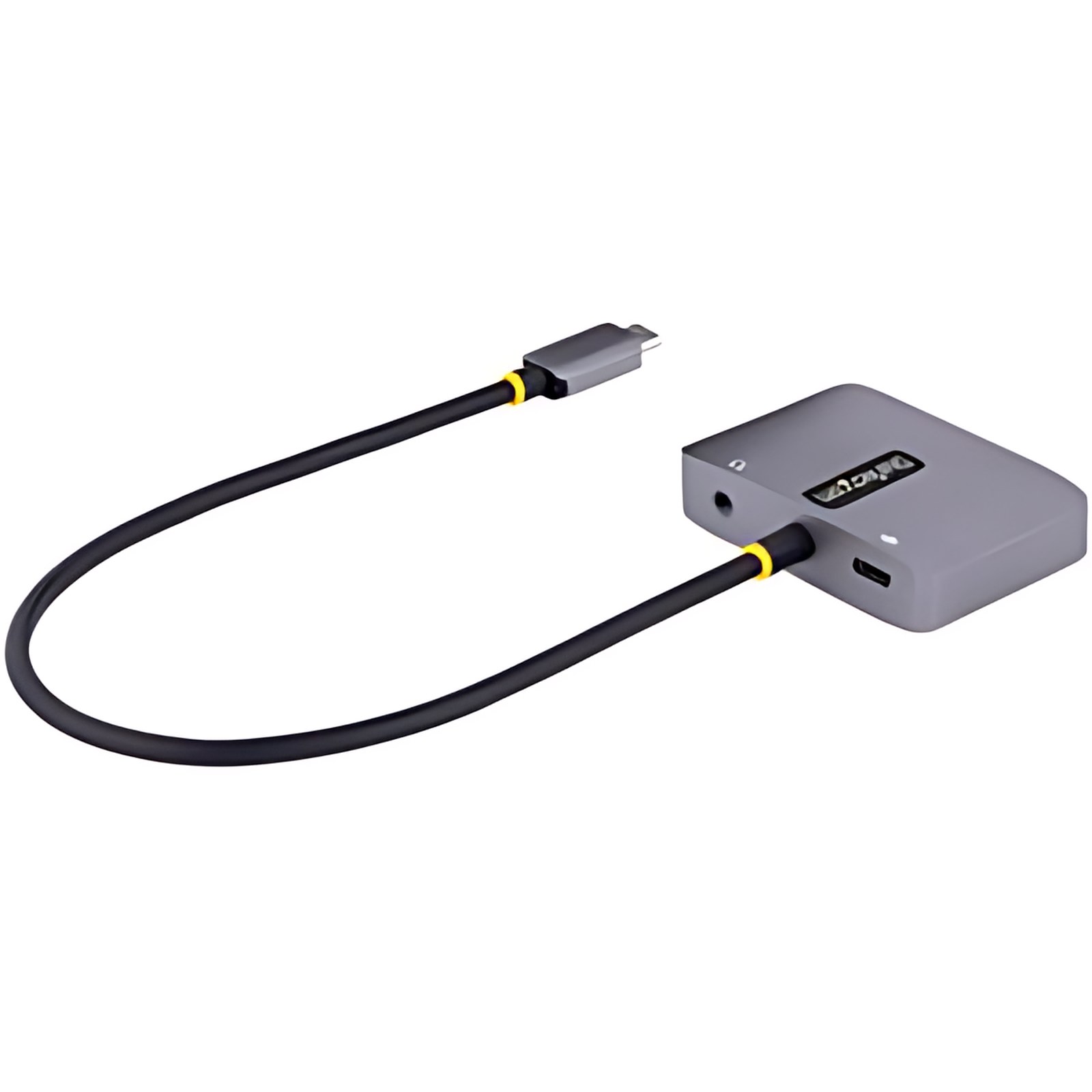 Startech.com Adaptador De Video Usb C, Adaptador Multipuertos Usb Tipo C A Hdmi Vga Con Salida De Audio De 3.5mm, Hdr 4k A 60hz, Pd 3.0 De 100w, Compatible Con Thunderbolt 3/4 – 3840 X 2160 Supported – Gris