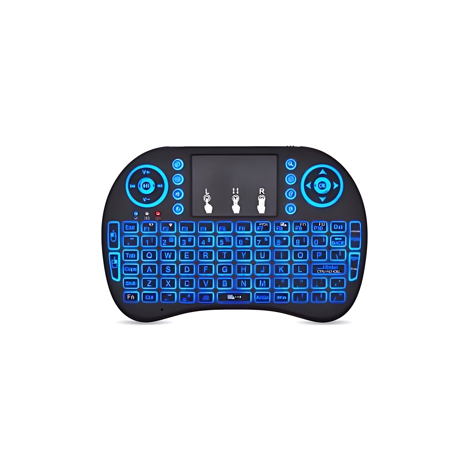 Brobotix TECLADO MINI INALÁMBRICO, RECARGABLE, ILUMINADO RGB