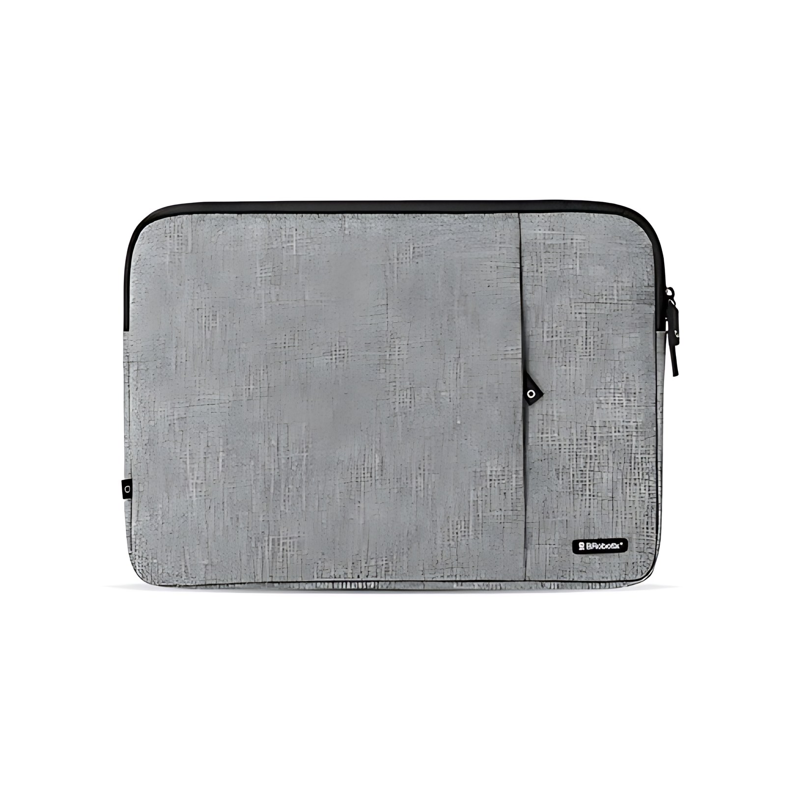 Brobotix Funda Para Laptop De 15.6″, Color Gris, Modelo City, Interior Suave Y Acojinado, 1 Compartimento Con Cierre En La Parte Frontal, Material Poliester