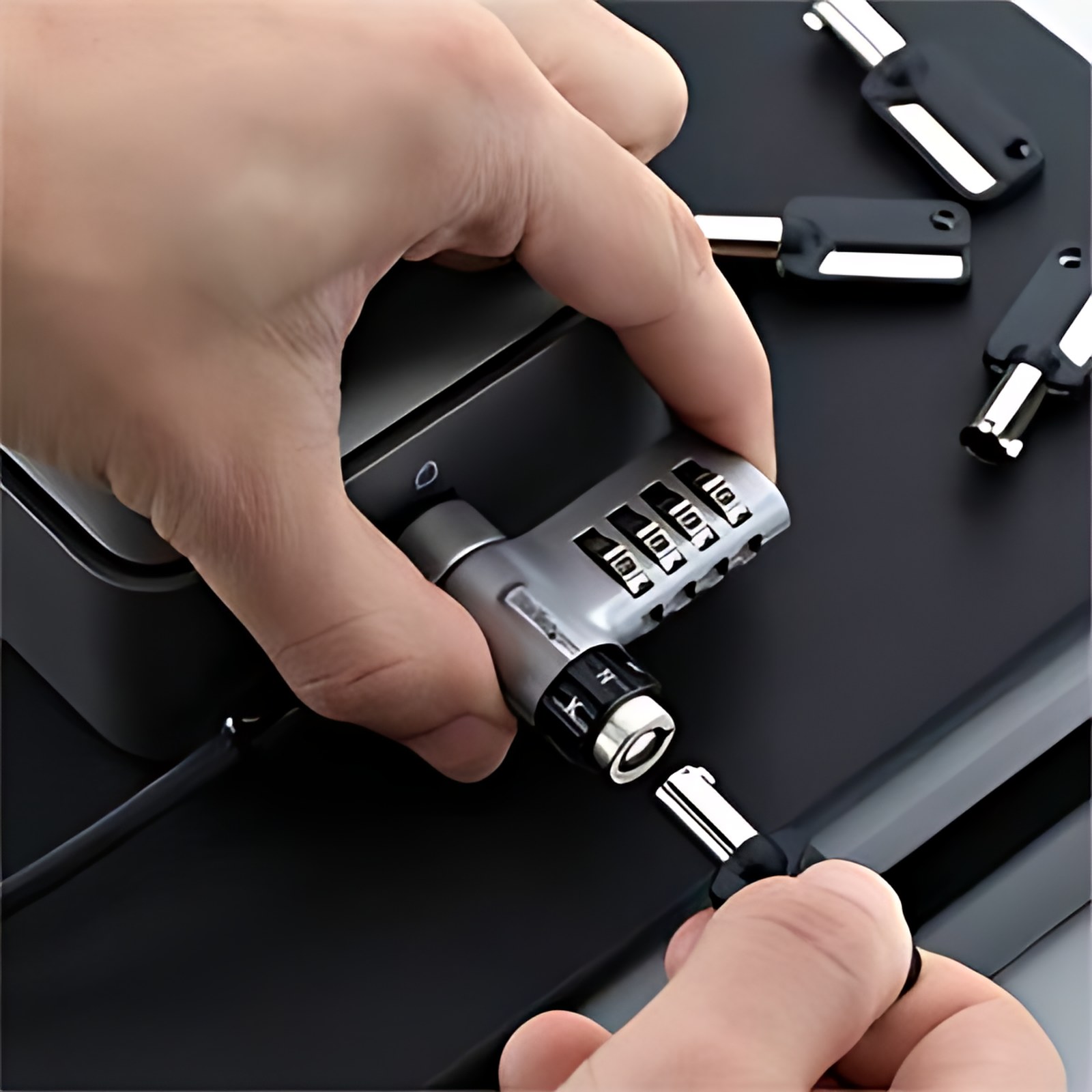 Paquete De 10 Candados Para Laptops – 3-En-1 Doble Acceso – Cable De Seguridad De 2m – Para Noble Wedge/Nano/K-Slot – Llave Igual/Combinación – Antirrobo – Taa