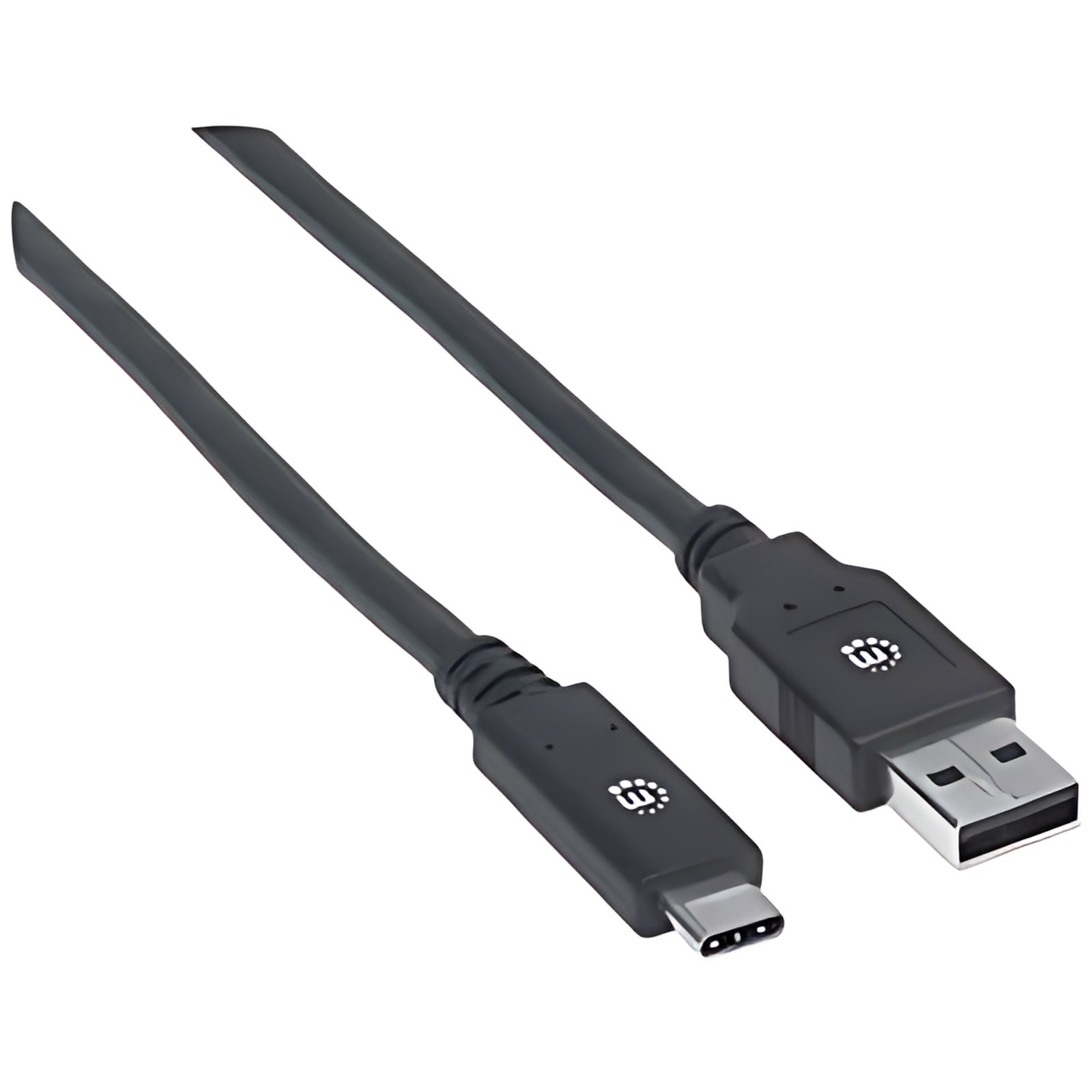 Manhattan Cable Usb-C V3.1, C-A 2.0m Negro – 5gbit/S – Apantallado – Níquel Contacto Chapado – 30 Awg – Negro