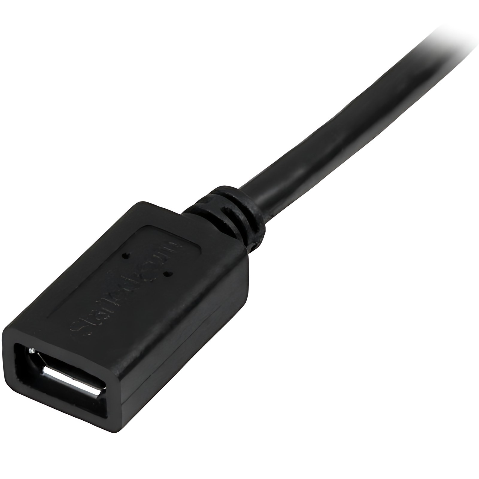 Startech.com Cable De 50cm Micro Usb De Extensión – Macho A Hembra – Cable For Tableta, Teléfono, Teclado/Mouse, Base De Conexión – 480mbit/S – Cable De Extensión – Apantallado – Níquel Conector Chapado – 24/32 Awg – Negro