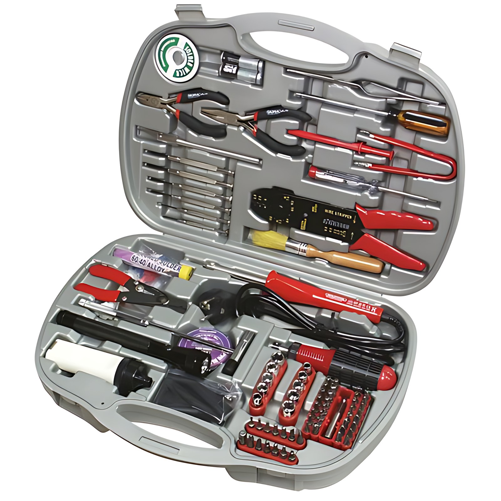 BROBOTIX KIT DE HERRAMIENTAS, CONTIENE 145 PIEZAS  - Kit de Reparación Computadora y Laptop - Juego de Herramientas Mantenimiento