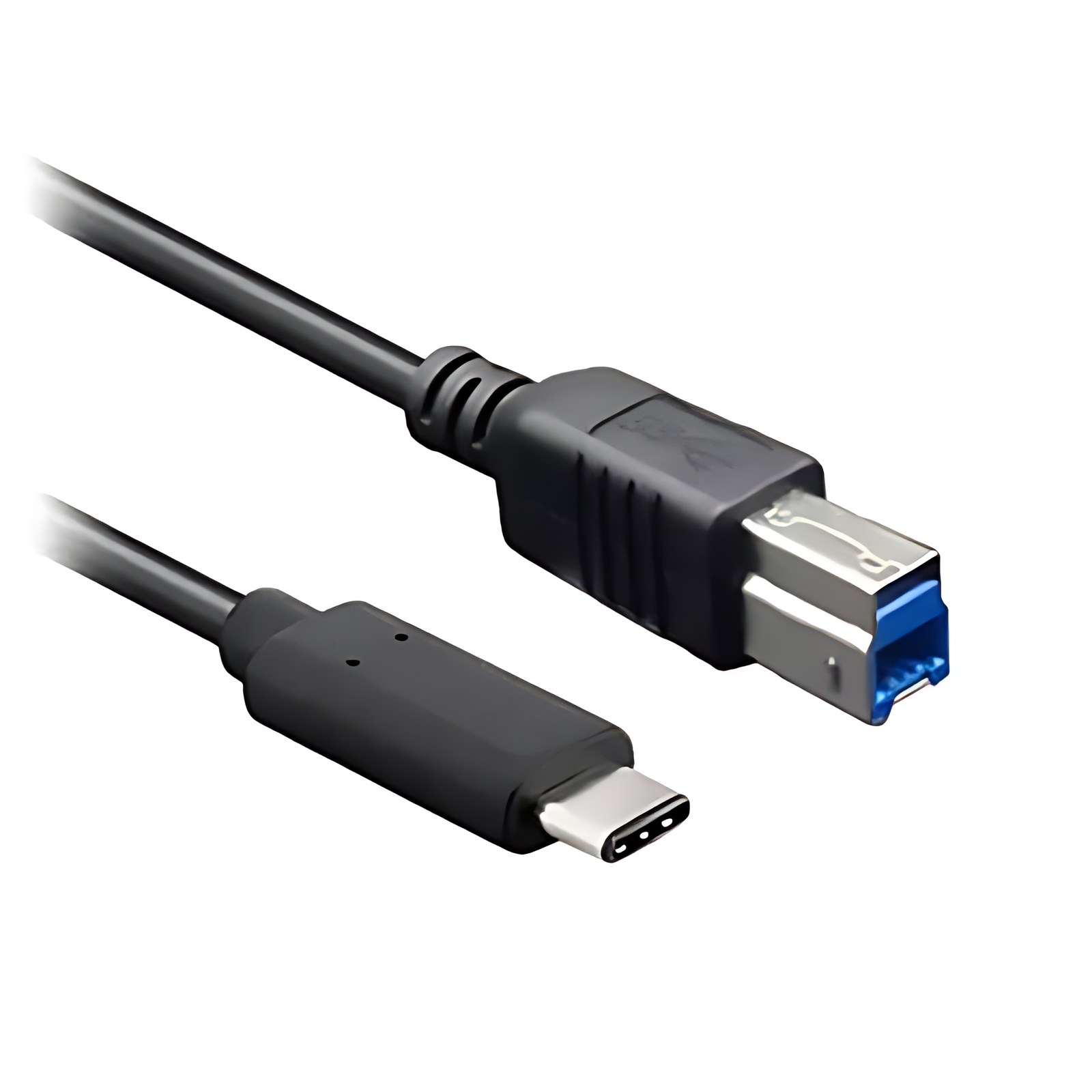 Brobotix Cable Usb Tipo C – Tipo B De 1 Metro – 1 Conector Usb Tipo C Macho A 1 Conector Usb Tipo B Macho – Cable Impresora Notebook Laptop Escritorio Hub – Versión 3.0