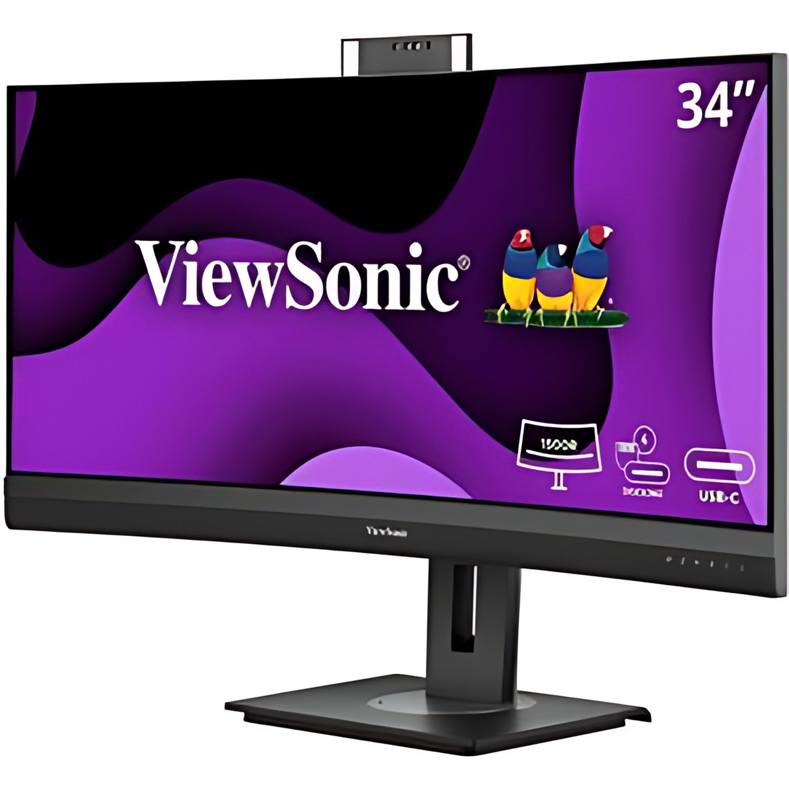 Monitor Led Viewsonic Vg3457cv 34″ (86.4cm) Clase Cámara Web Uw-Qhd Pantalla Curva – 21:9 – Negro – 34″ (86.4cm) Viewable – Vertical Alignment (va) – Led Retroiluminación – 3440 X 1440 – 1.07 Billones De Colores – 350cd/M² – 5ms – 100hz Frecuencia De Actualización – Altavoces – Giratoria, Altura, Inclinable – Usb Tipo-C – Hdmi – Displayport – Compatible Con Montura Vesa – Concentrador Usb