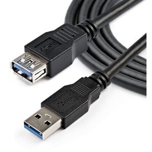 StarTech.com Startech.com Cable Usb 3.0 (5gbps) De 2m Extensor Alargador - Usb A Macho A Hembra - 5gbit/S - Apantallado - Níquel Conector Chapado - 24/28 Awg - Negro