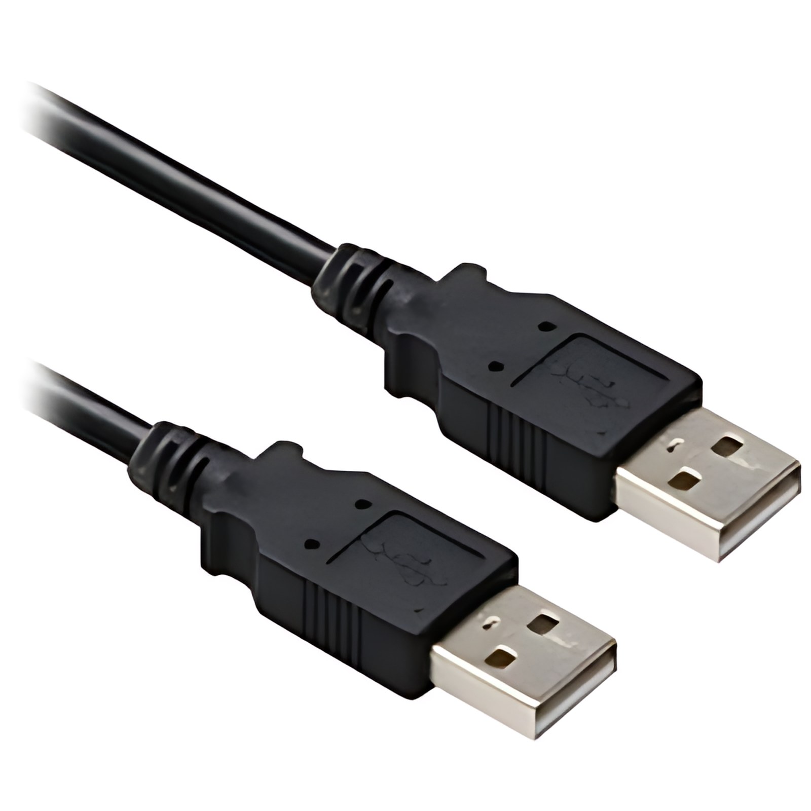 Brobotix Cable Usb V2.0 A-A 1.80 Metros Color Negro – Cable Notebook Laptop Escritorio Hub – 1 Conector Usb Tipo A Macho A 1 Conector Usb Tipo A Macho – Versión 2.0