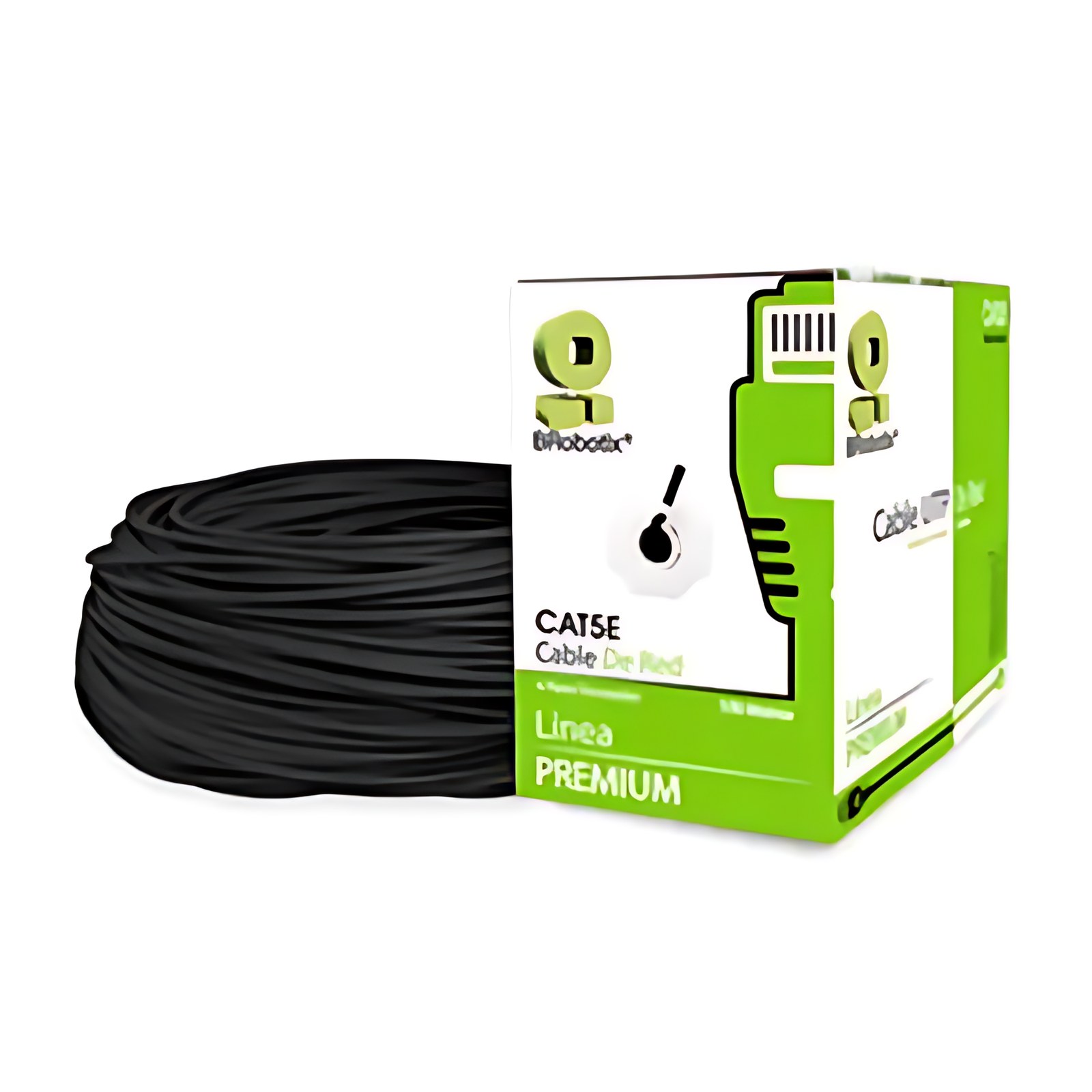 Brobotix Bobina Cat5e Cca Utp Para Exteriores Con Gel 100 Metros Color Negro – Rollo Cable Utp Para Red Solida – 4 Pares – Cctv Camara De Seguridad Servidor Switch – Categoria 5e – Color Negro