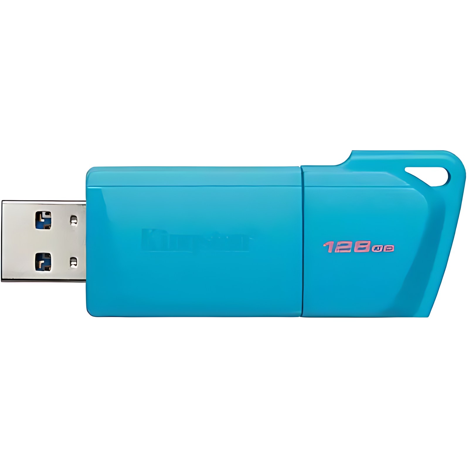 Kingston USB DataTraveler Exodia M, Capacidad: 128GB, USB-A 3.2 Gen 1, Color: Azul Neon, SKU: KC-U2L128-7LB