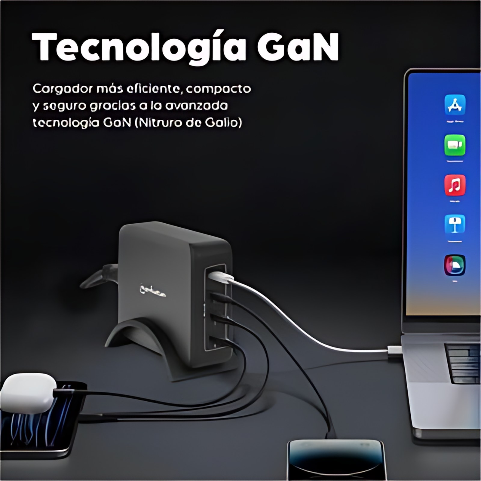 Manhattan 240w Estación De Carga – Adaptador Universal – 4 Usb Tipo-C – Para Macbook Pro, Macbook Air, Portátil, Chromebook, Iphone, Smartphone, Airpod, Ultrabook, Tablet Pc, Consola De Juegos Portátil – 1m Cable – 120 V Ac, 230 V Ac Entrada – 5 V Dc, 9 V Dc, 12 V Dc, 15 V Dc, 20 V Dc, 28 V Dc Salida – 5a – Negro