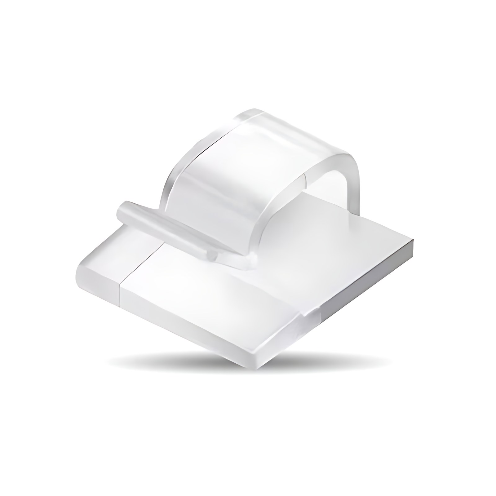 BROBOTIX ORGANIZADOR ADHESIVO PARA CABLES, 24 PIEZAS, TRANSPARENTE.