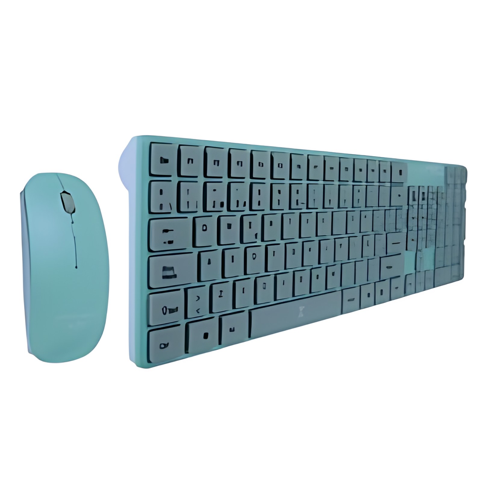 Kit De Teclado Y Mouse Inalámbrico Diseño Para Niños Balloon Turquesa | Perfect Choice