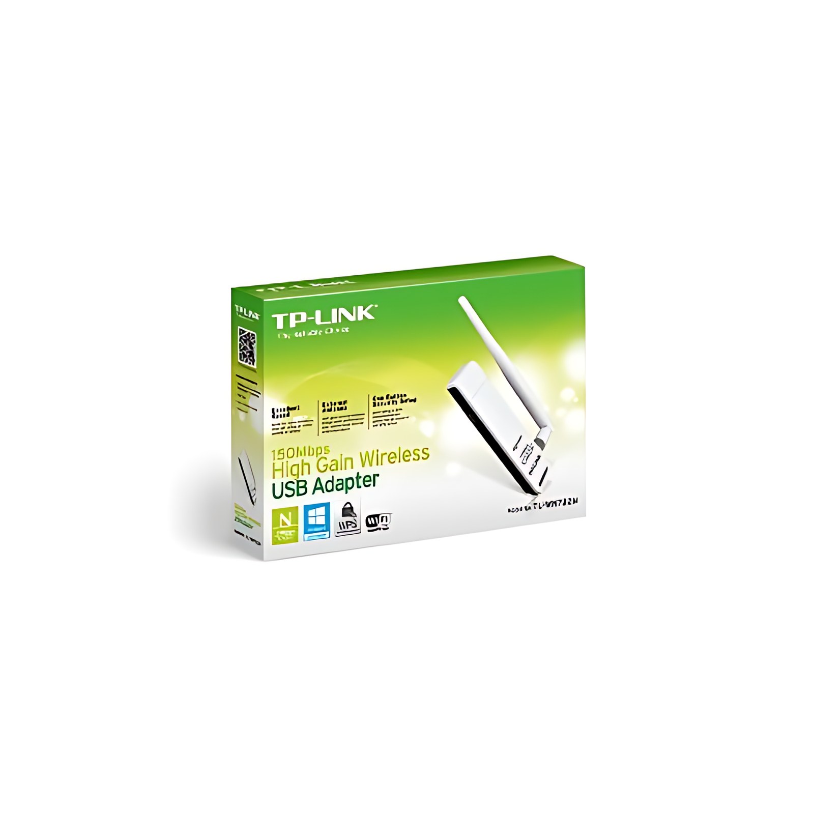 TP-Link adaptador USB Inalámbrico de Alta Sensibilidad a 150 Mbps