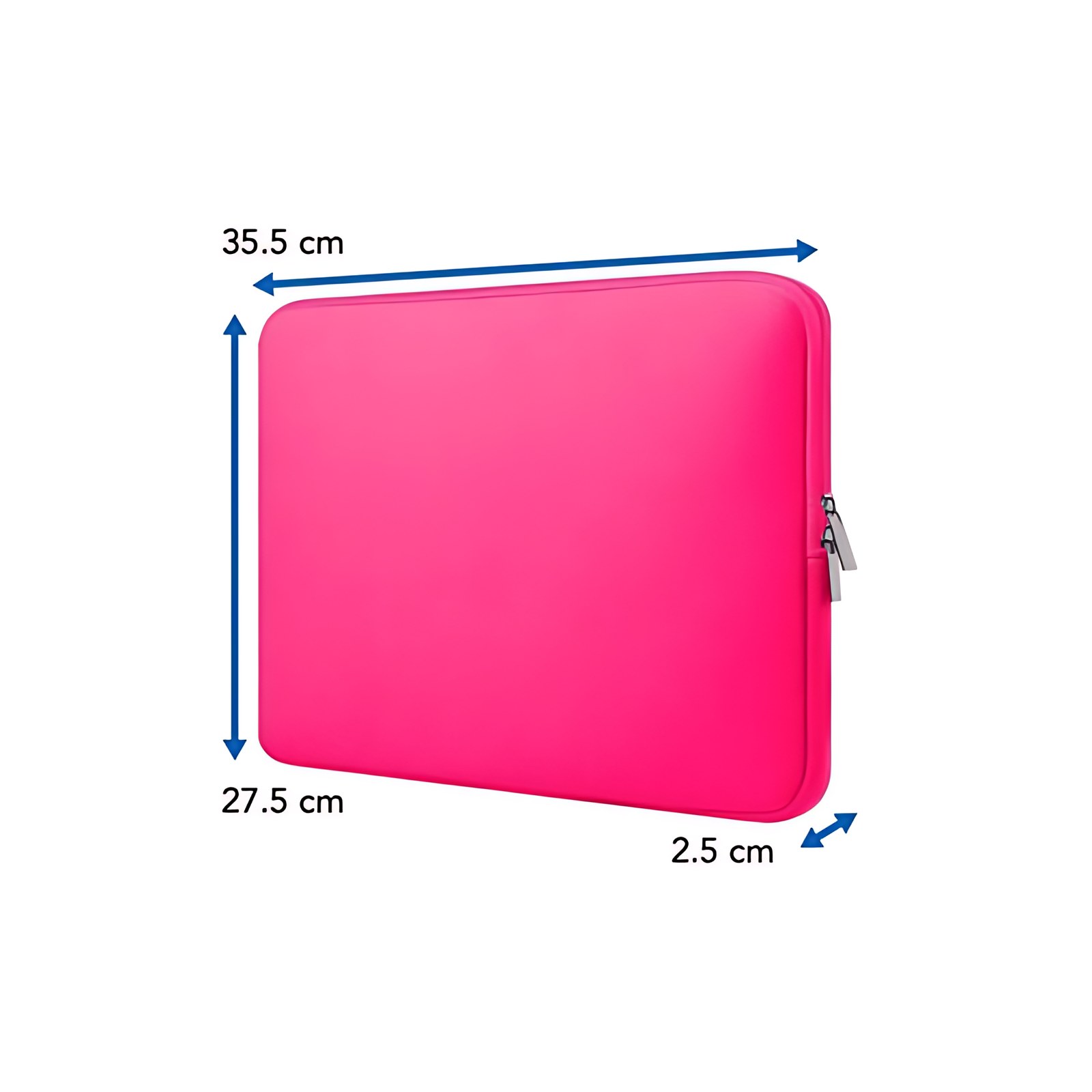 BROBOTIX FUNDA DE NEOPRENO PARA LAPTOP 14" COLOR ROSA -Funda acolchada 14 pulgadas