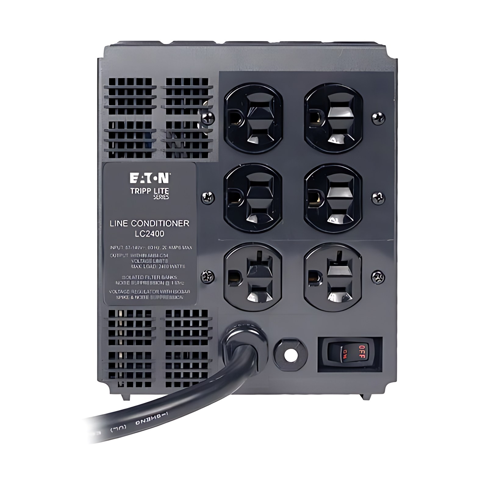 Tripp Lite Tripp Lite Series Acondicionador De Energía 2400w 120v Con Regulación Automática De Voltaje (avr), Protección Contra Sobretensión De Ca, 6 Tomacorrientes