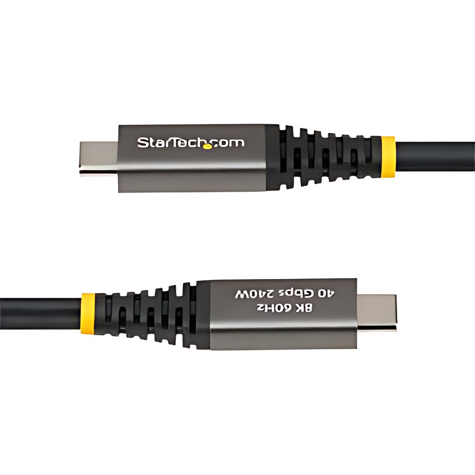 Startech.com Cable Usb4 Activo Usb-C De 2m – Cable Usb Tipo C – 40gbps – Dp 2.1 8k60/4k240 – Compatible Con Thunderbolt 4 – 240w – Negro – Cable For Gpu Externa, Matriz De Almacenamiento, Dispositivo Periférico, Portátil, Dispositivo Usb, Base De Conexión, Cargador De Pared, Macbook, Macbook Pro, Pantalla – 40gbit/S – Admite Hasta7680 X 4320, 3840 X 2160 – Apantallado – Níquel Conector Chapado – Negro