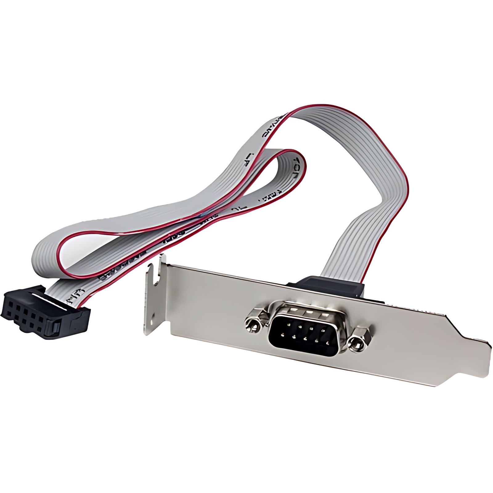 Startech.com Adaptador De 0.4m Header Cabezal Bracket Serie Serial Db9 Rs232 A Idc 10 Pines Placa Base Perfil Bajo – Cable For Placa Base – Extremo Prinicpal: 1 X 9-Pines Serie Db-9 – Macho – Gris
