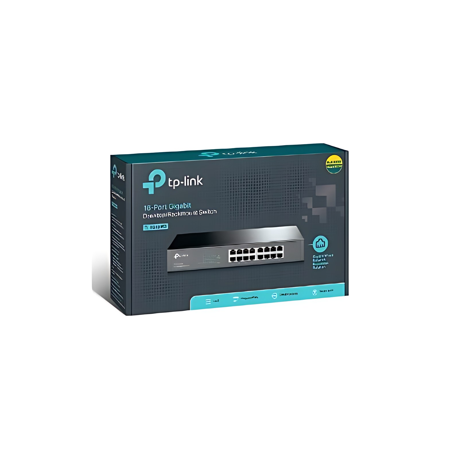 TP-Link switch no administrable de 16 puertos gigabit 10/100/1000.