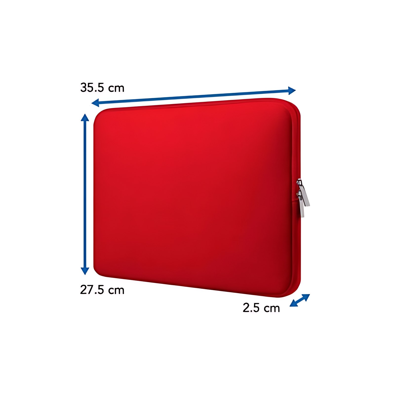 Brobotix Funda De Neopreno Para Laptop 14″ Color Rojo – Maletin Mochila Portafolio Portatil Tableta Funda Acolchada 14 Pulgadas