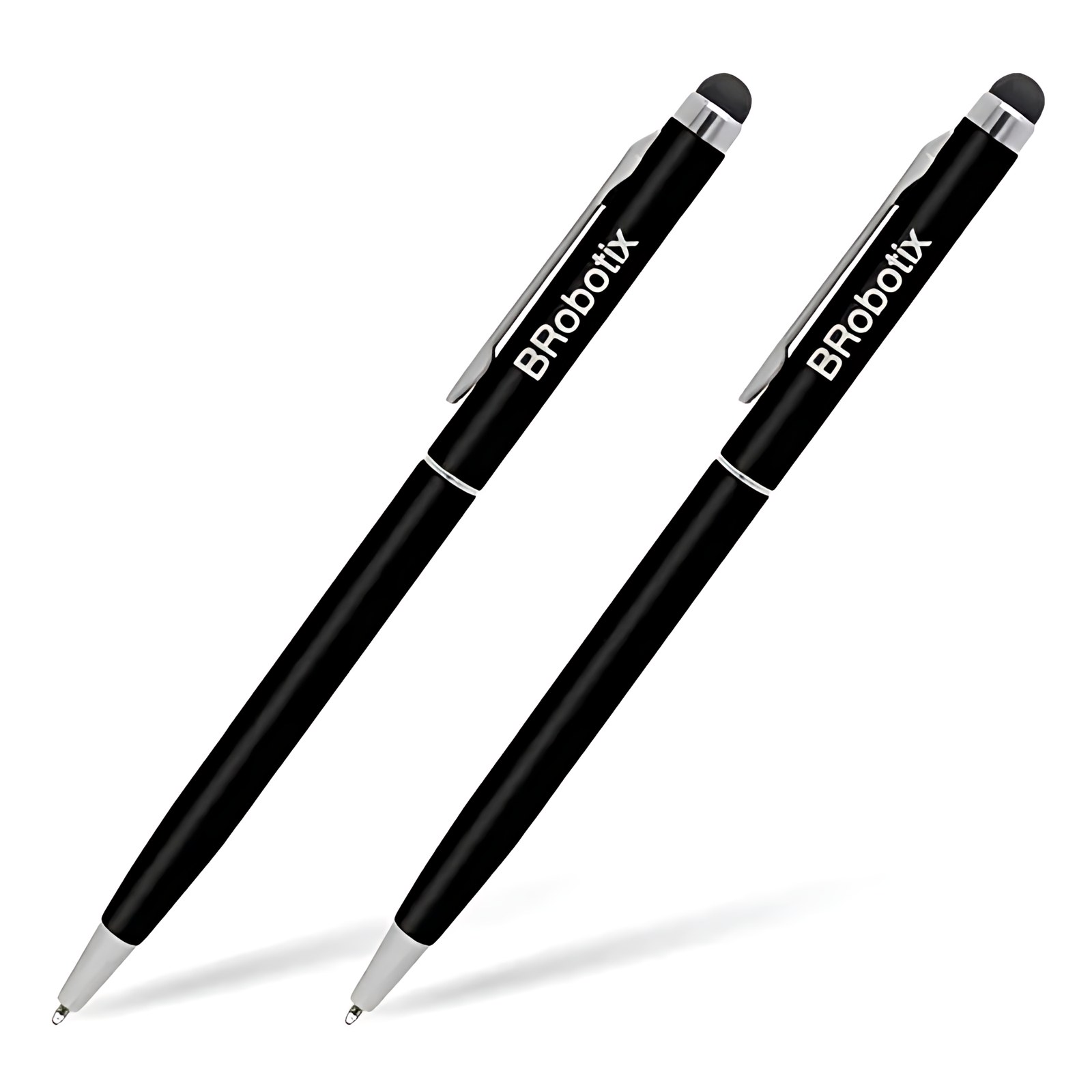 Brobotix Pluma Tipo Stylus Para Tableta Color Negro – Tableta Telefono Celular Smartphone Con Tinta Color Negro, Incluye 2 Plumas