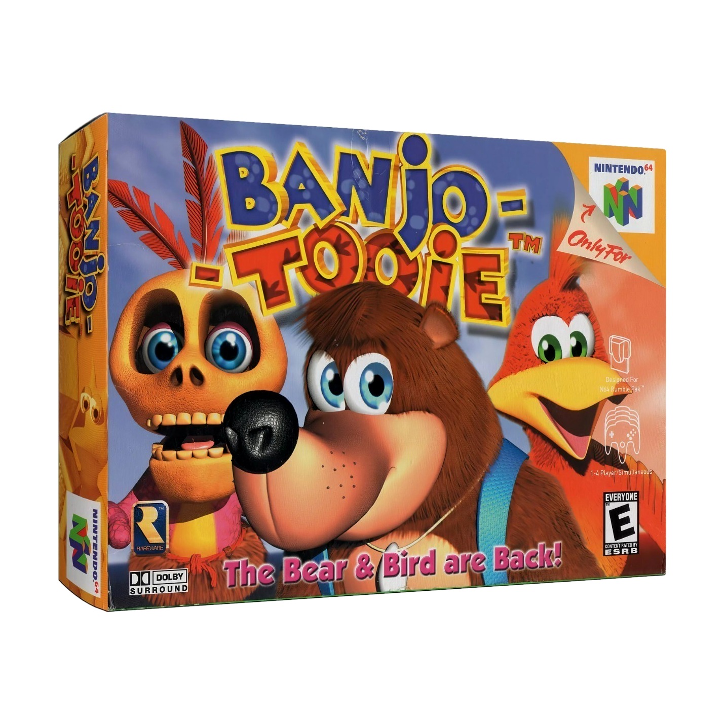 Banjo Tooie N64 Físico En Caja Con Manual Caja De Acrílico