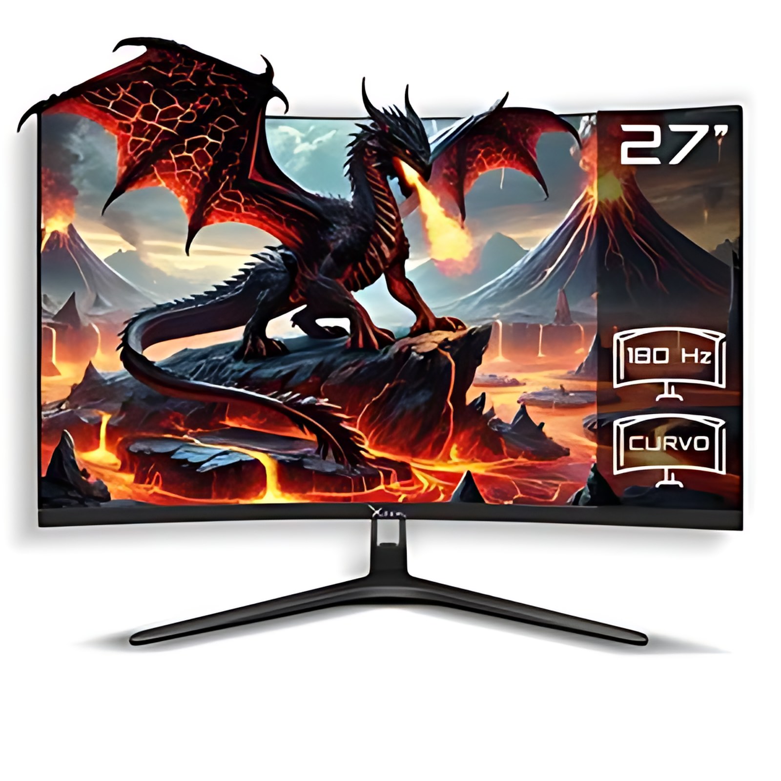 Xzeal Gaming Monitor Lcd Xzeal Xz4010-2 27" (68.6cm) Clase Full Hd Pantalla Curva - Negro - 27" (68.6cm) Viewable - Vertical Alignment (va) - 1920 X 1080 - 1ms - 180hz Frecuencia De Actualización - Hdmi - Displayport - Compatible Con Montura Vesa