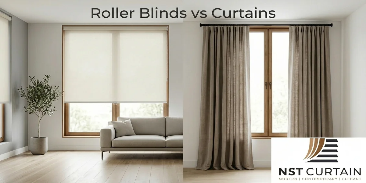 Roller Blinds vs Curtains