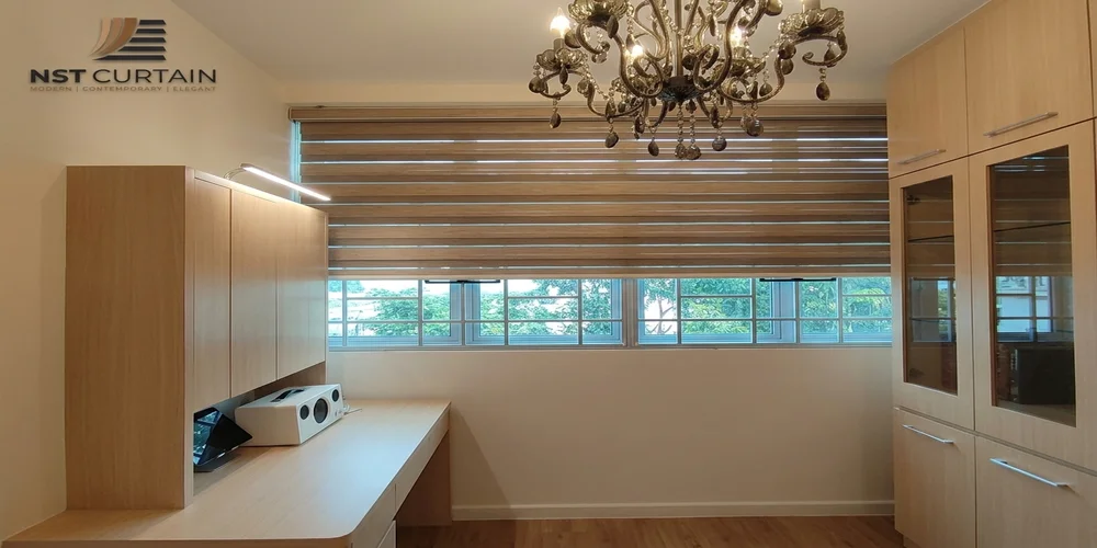 Motorised Korean blinds for offices in Jalan Sayang