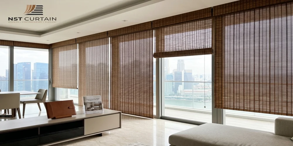 Bamboo blinds for balcony