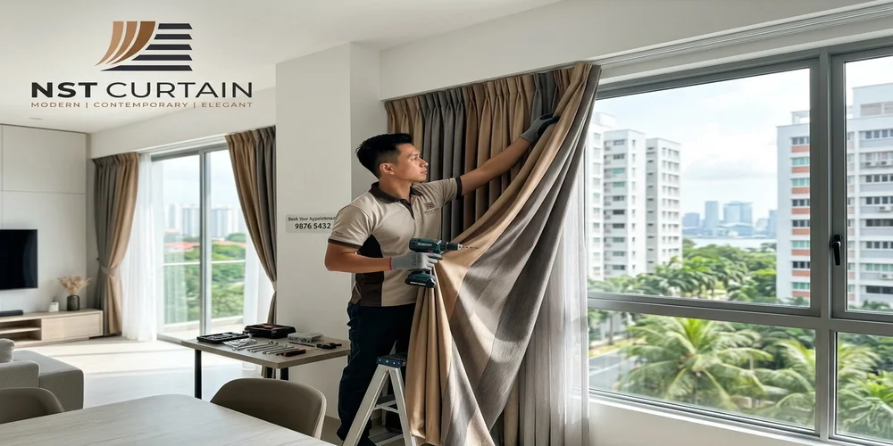 Motorised Curtain Installation