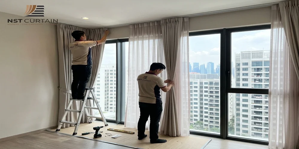 NST Curtain for Curtain Installation