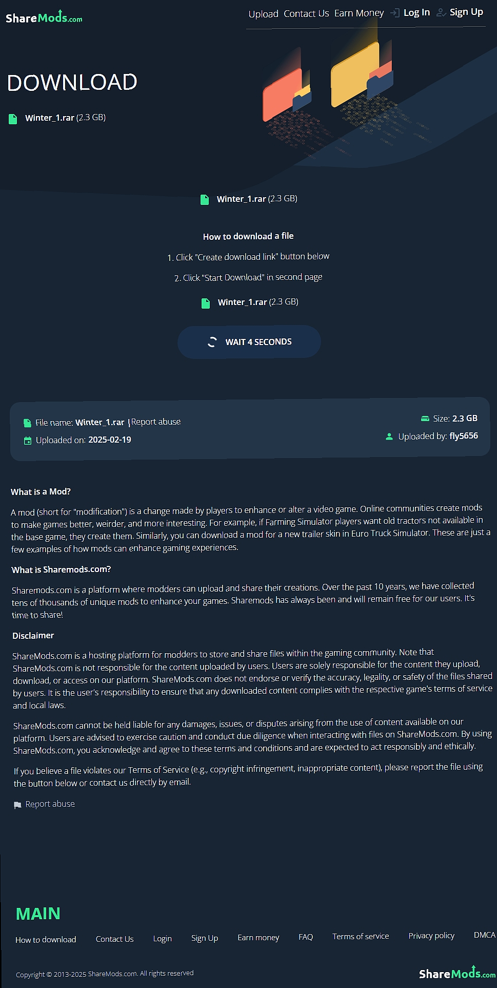 МОД Суровая Россия. Забайкалье. Зима v1.53 ДЛЯ EURO TRUCK SIMULATOR 2