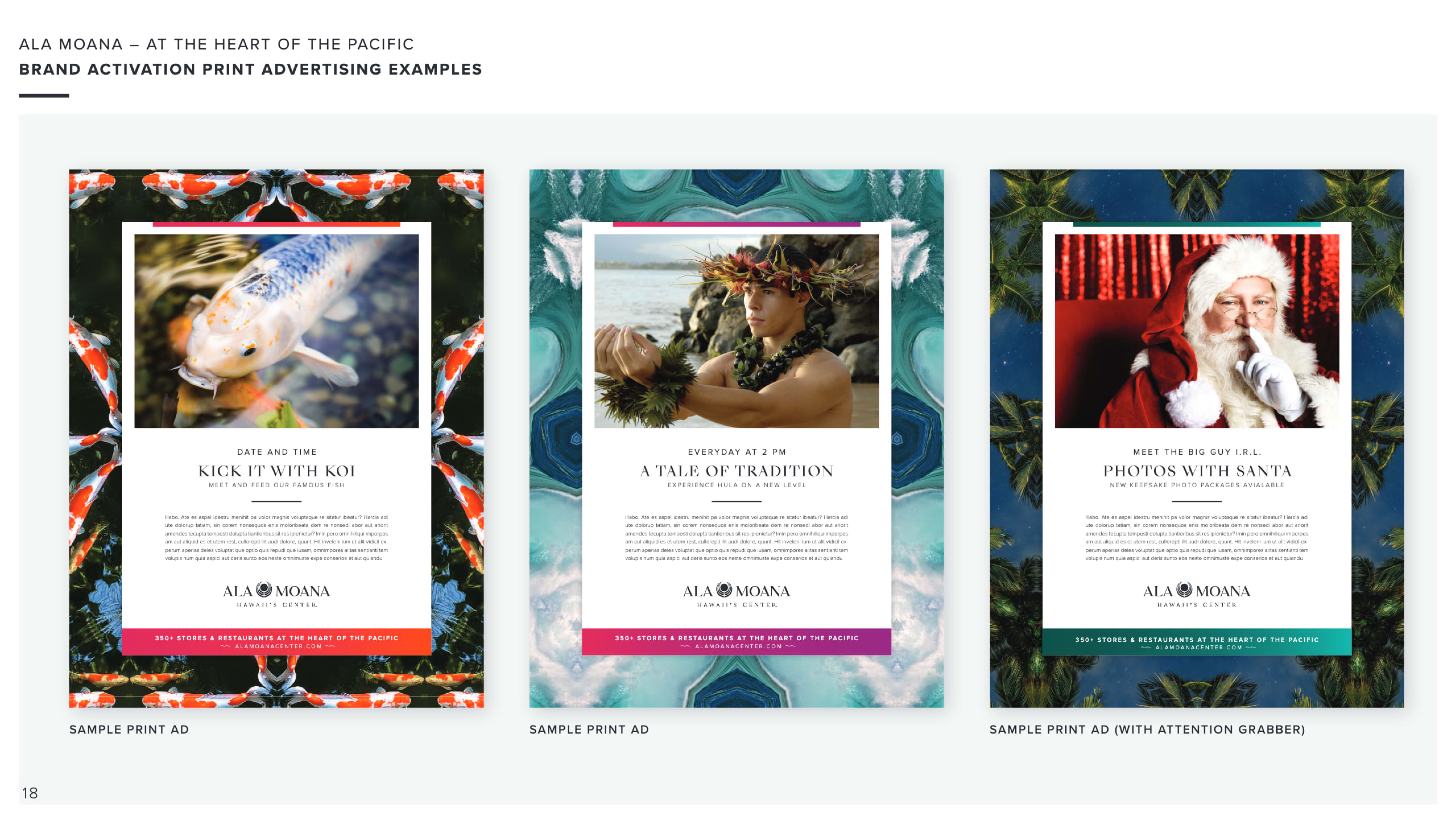 Brand activation print advertising