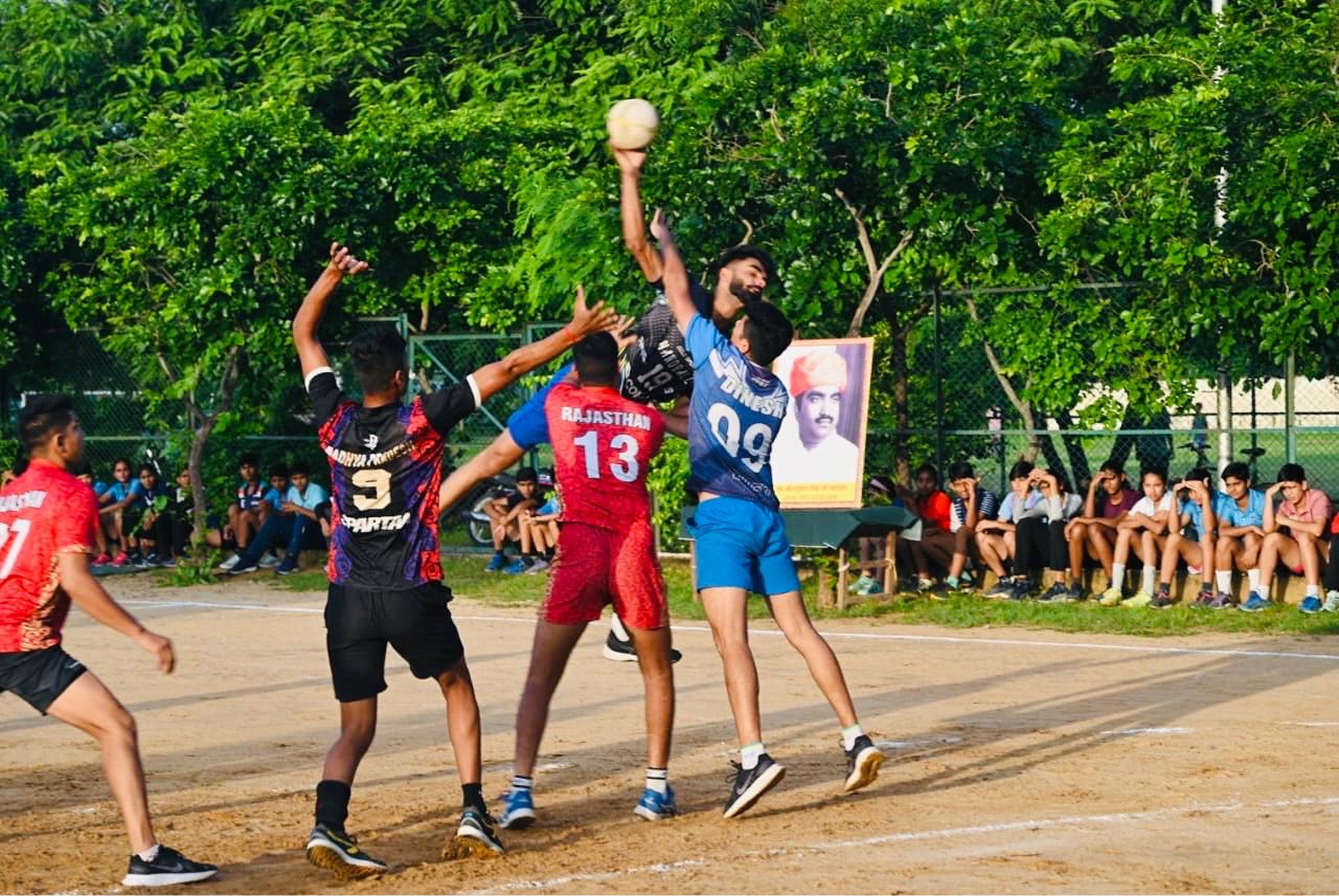 Demonstration handball match