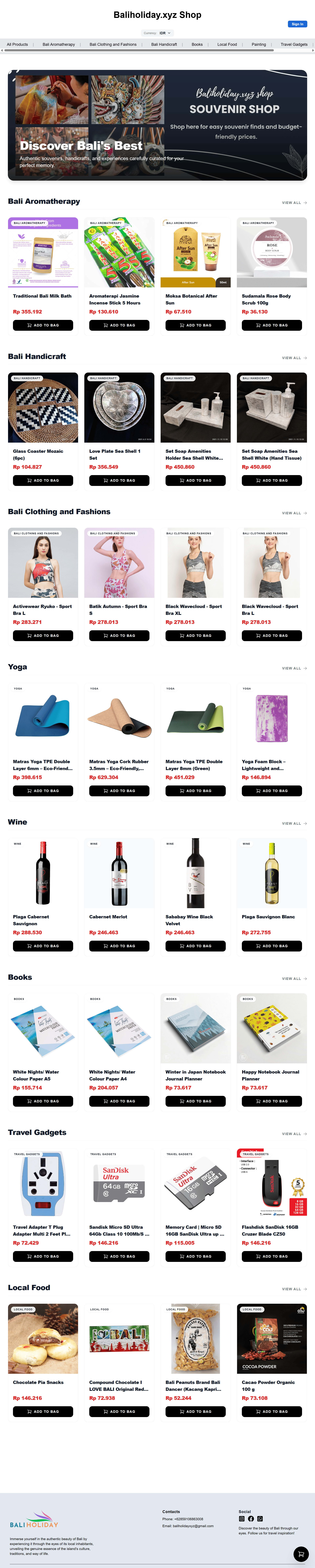Authentic Bali Souvenir Marketplace – BaliHoliday Shop