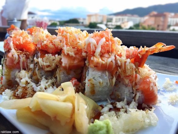 sushi at nori sky terrace chiang mai