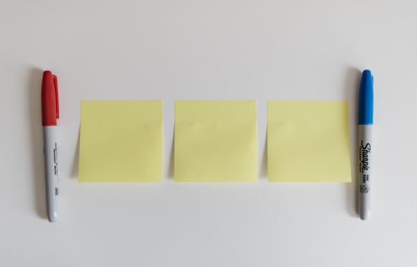 Kanban boards can be as simple as post-it notes or index cards.