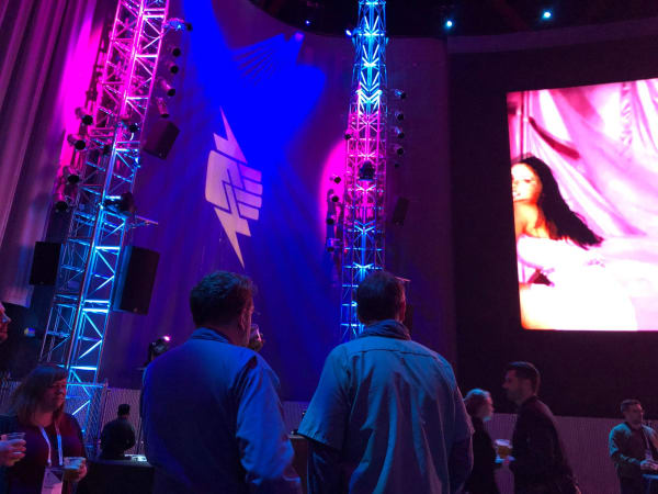 Pantheon rented out the Pop Culture Museum and made it look like a swanky nightclub for a party.