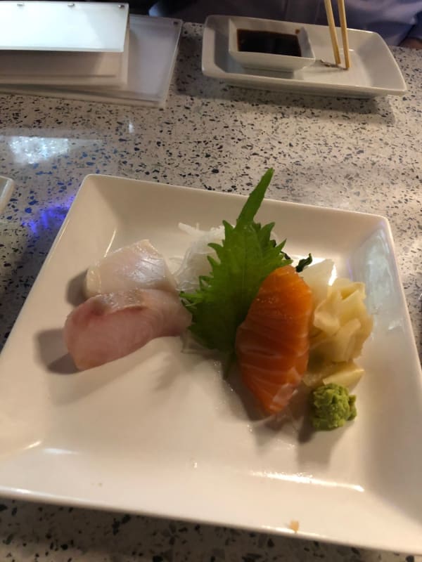 Following the sushi rolls, I got to try sashimi. I might like sashimi even better than the rolls.