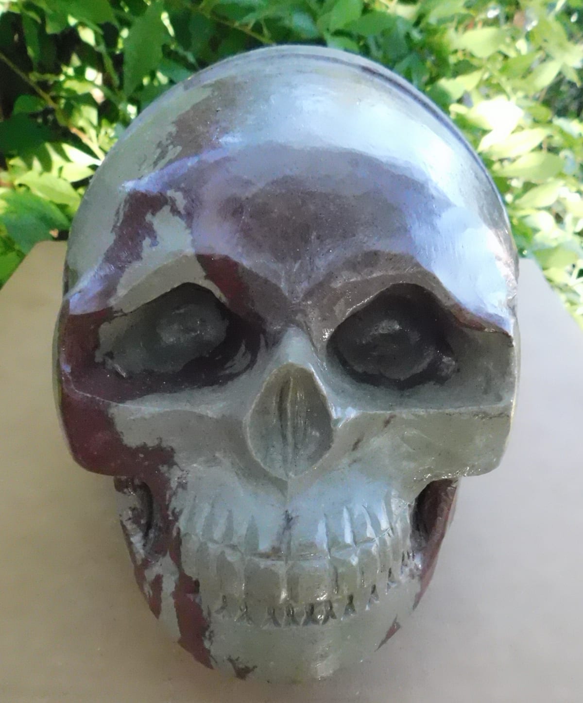 Shiva Lingam Carved Skull
