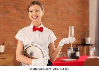 Waitress in restaurant