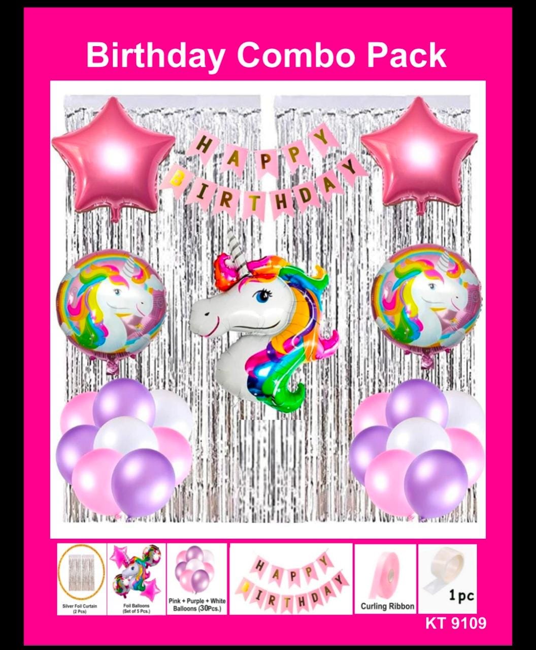 Happy birthday cartoon combo