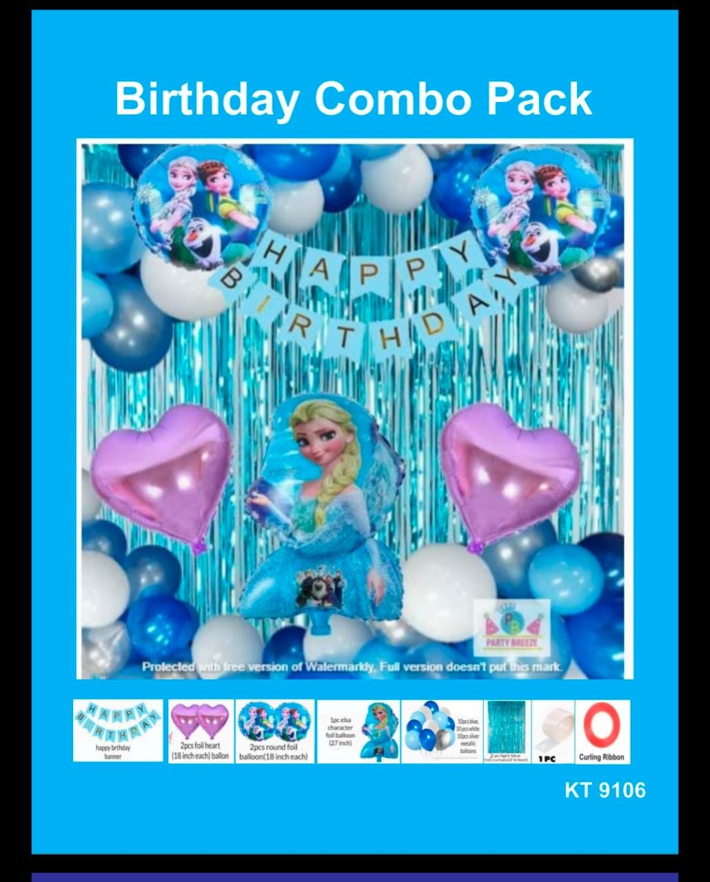 Happy birthday cartoon combo