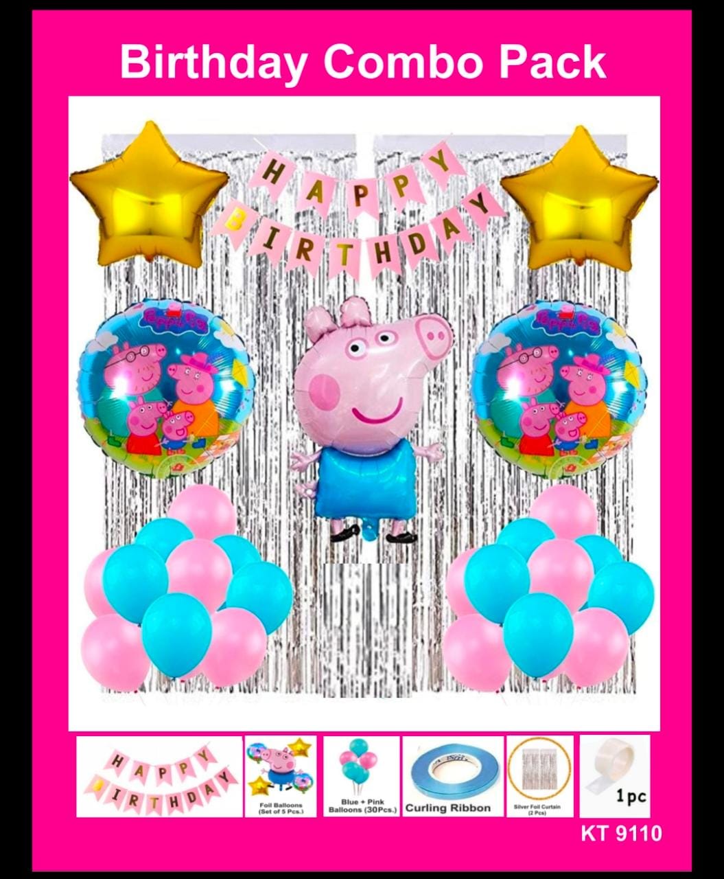 Happy birthday cartoon combo