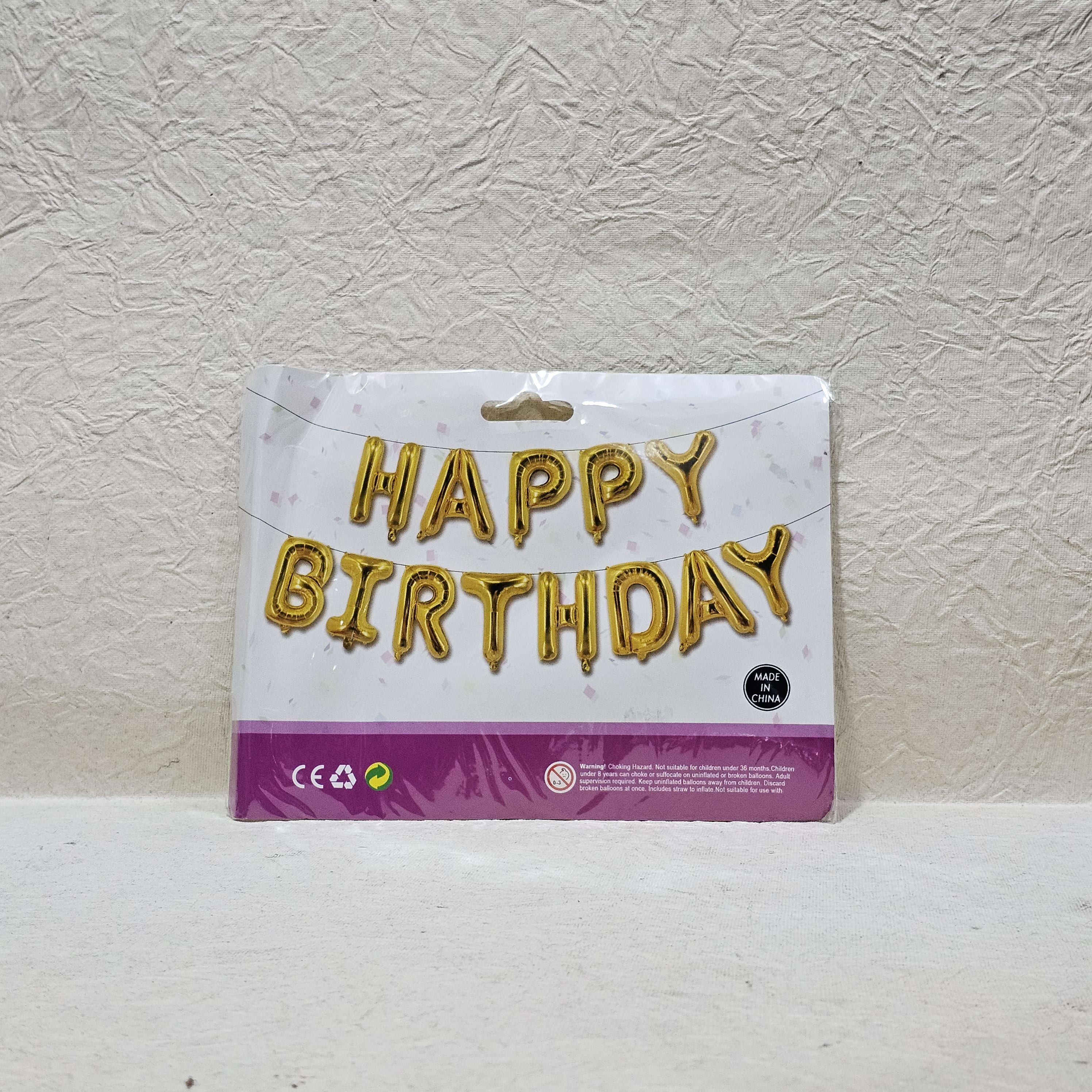 HAPPY BIRTHDAY FOIL BANNER 