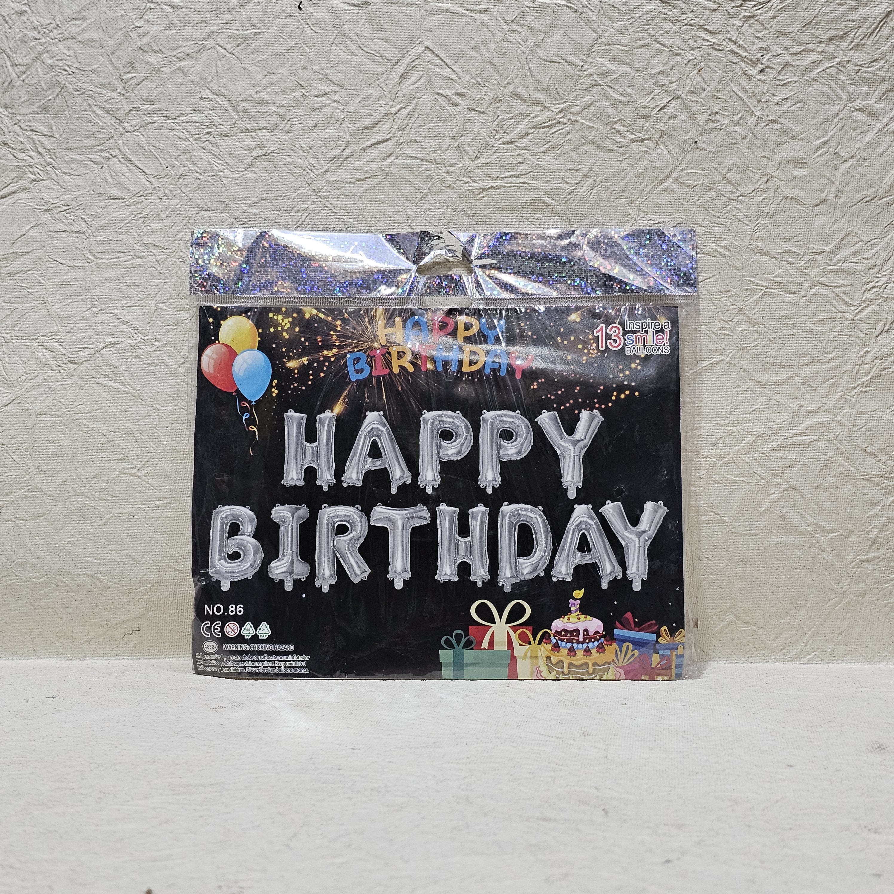 HAPPY BIRTHDAY FOIL BANNER 